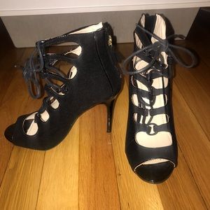Black Laced Up Heels